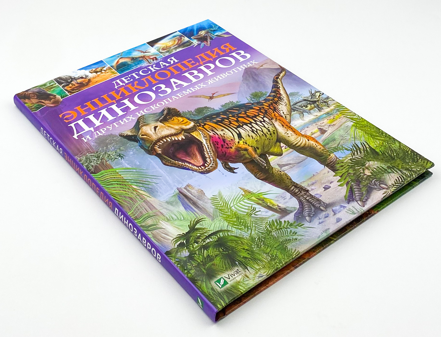 Детская энциклопедия динозавров и других ископаемых животных. Автор — Клер Гібберт. 